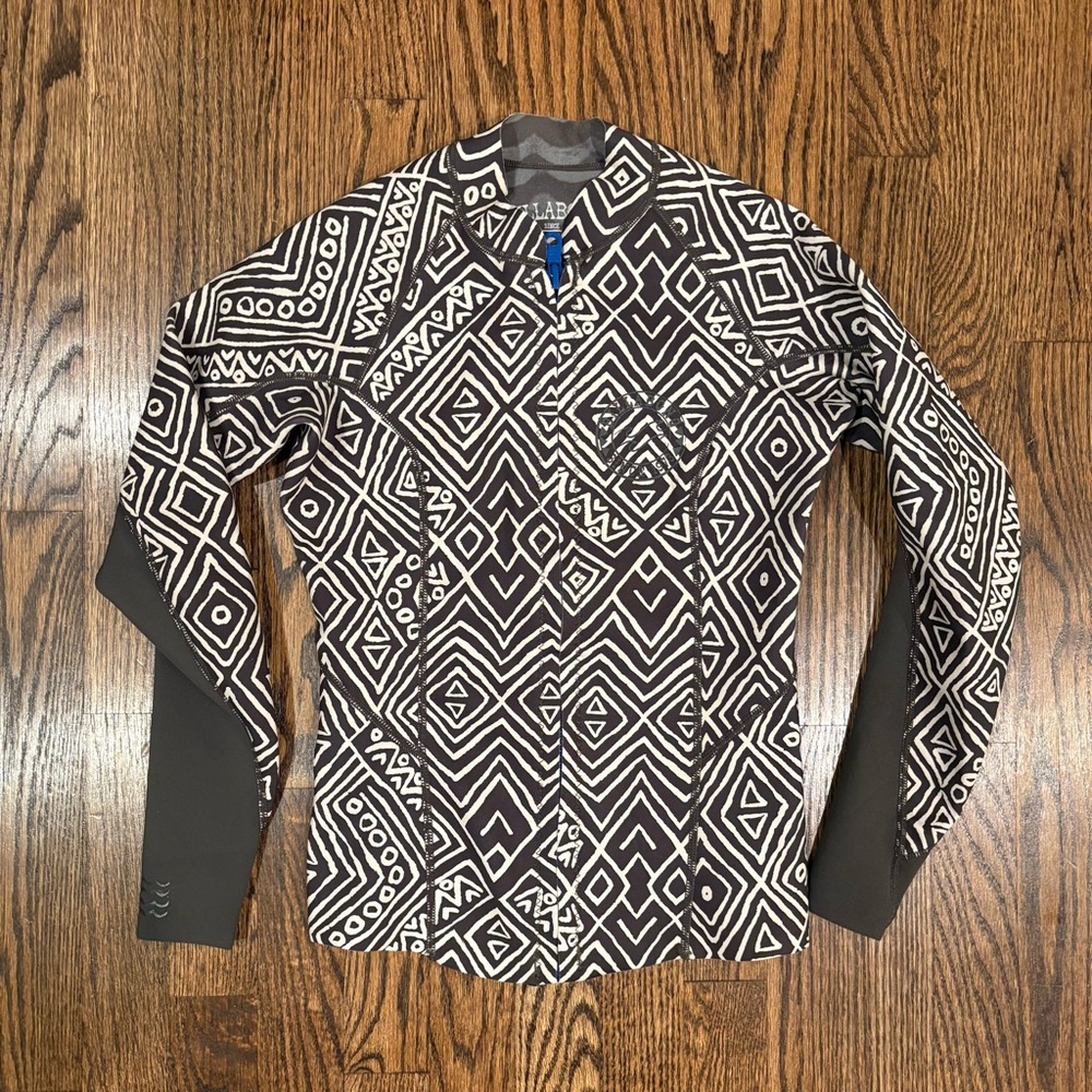 NWOT Billabong Peeky Jacket 2mm Front Zip Women's Neoprene Jacket-Geo Diamond